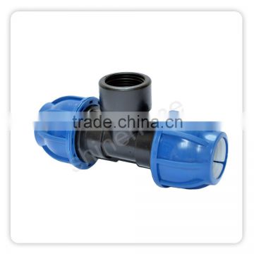 PP Compression Fittings Tees Female Offtake