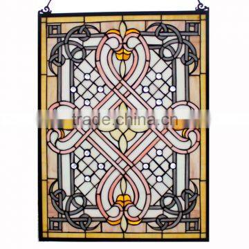 TW1824027, W18"H24" tiffany panel, hanging panel, tiffany windows, stained glass panel, stained glass windows