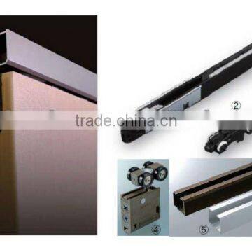 Top-railed slide door soft closer