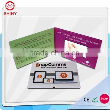 4.3inch ,5inch ,7inch newest lcd video greeting card for invitation,business gift.