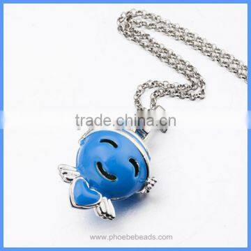 Wholesale New Enamel Angel Musical Sound Chime Bell Box Ball Pregnancy Necklaces BAC-M039 photo-2
