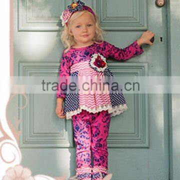 Hot Sale Summer Fashion Ruffle 2pcs Colorful Wholesale Baby Clothes photo-2