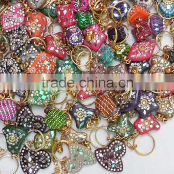 wholesale rajasthani lac key rings for christmas