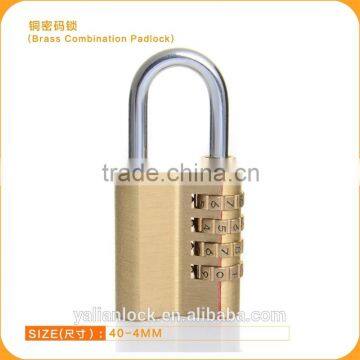 Europe Market Hot Sale 4 Digit Golden Plated 40-4 Combination Padlock