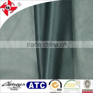 40D FDY polyester see through dyed tricot plain fabric for under lining of mesh shorts