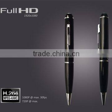 1920x1080P Full HD Min. Illumination MOV video record ball-point pen hidden camera with high battery capacity