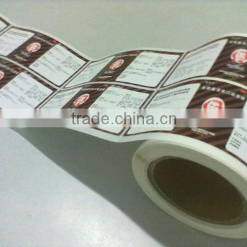 Roll Glossy Lamination Art Paper Label For Pill Bottles