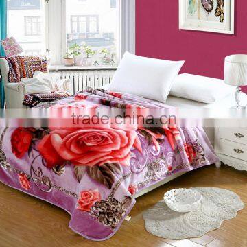 2016 hot selling turkish polyester raschel blanket