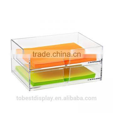 Stacking letter acrylic holder, paper storage case, paper display tray