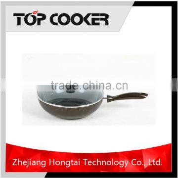 Pressed aluminum ceramic coating indian wok