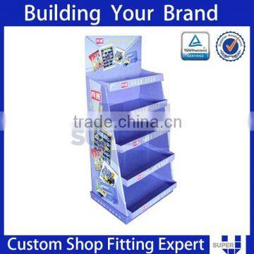 pratical backdrop supermarket floor display stand for umbrella