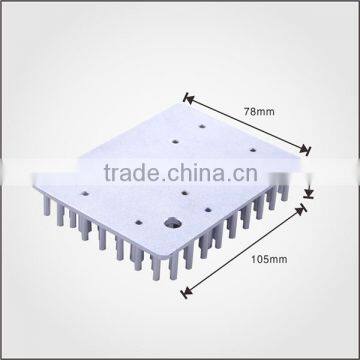 Mill Finishing Aluminum Heat Sink /Silver Anodized Cold Forging Aluminum Heatsink photo-3