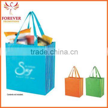 New Design Shppping Bag Shiny Laminated Grocery Non-woven Tote Bage For Booke Store