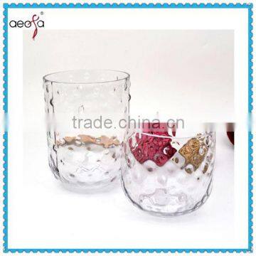 wedding home decor round clear glass urn vase for flower