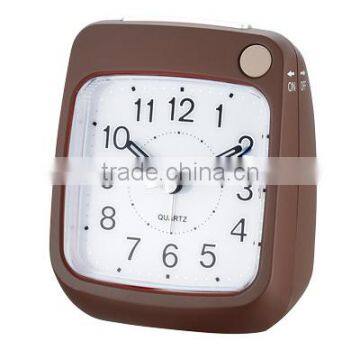 Cute Design Desktop White Alarm Clock With Crescendo Beep Sound photo-3