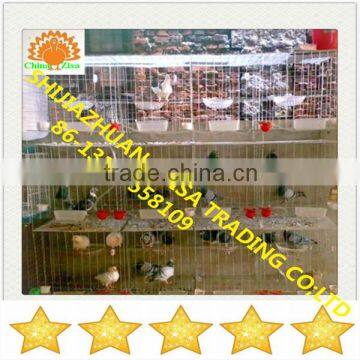 pigeon cage with drinkers and stand boxes and feeder and others