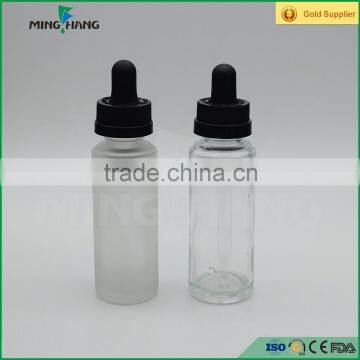 30ml frosted essential oil glass bottle,round e liquid glass bottle