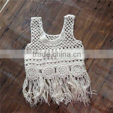 factory supply hand crochet tank top for baby