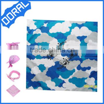 2015 fashion square white cotton bandanas