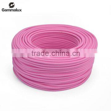 Pink Braided Cotton Cable, Braided Cloth Wire Round                        
                                                Quality Choice