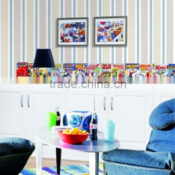 C10801 different color stripe decorative wall paper