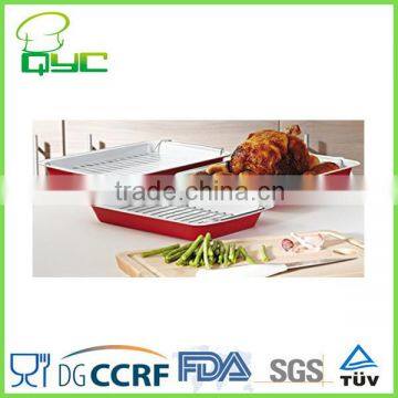 Non-stick Carbon Steel Ceramic Coating Pizza Pan photo-6