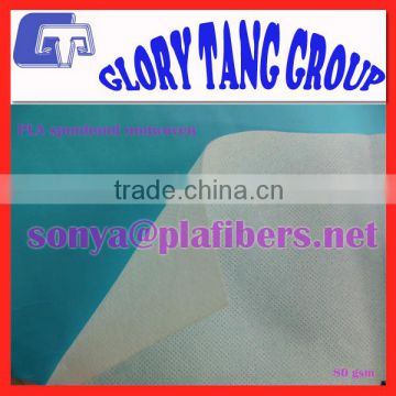 2015 hot sale pla spunbond nonwoven, 20gsm-100gsm