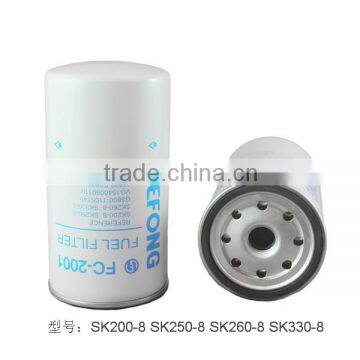 Long lived types of diesel fuel filter for excavators FC-2001