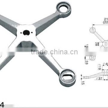 4 arms spider fitting for glass wall