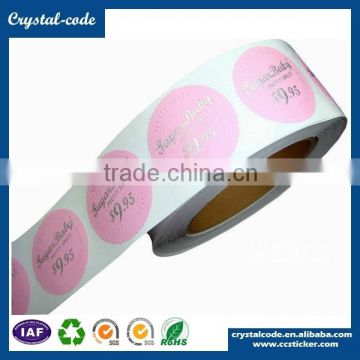 Thermal shrink custom sticker soon delivery cosmetic label