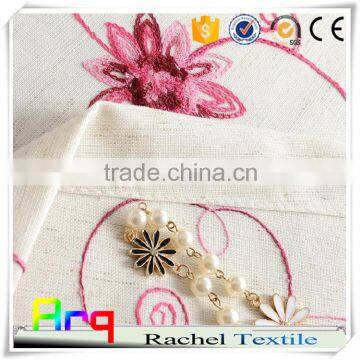 New Luxury European Curtain- One Uni Color Chain Embroidery T/C Fabric Half Blackout photo-2