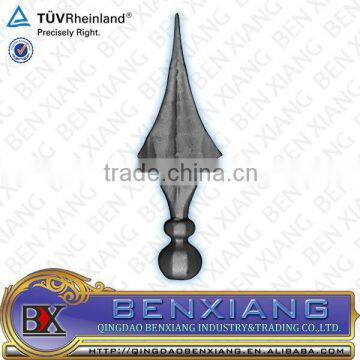 wrought iron hand forged fence spear point