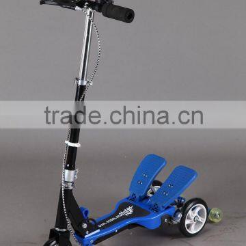 2014 fashion easy storage and aluminum foot pedal kick scooter double pedal scooter dual pedal scooter double stepper scooter