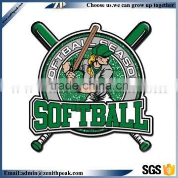 Wholesale Custom Professional Baseball Metal Glitter Pin Badge