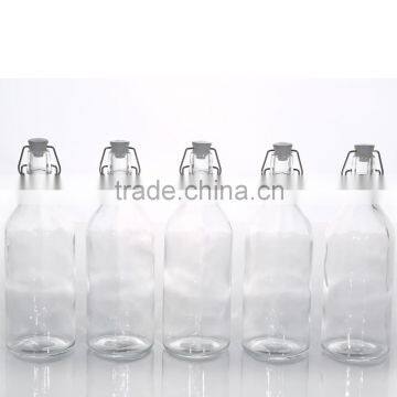 Hot Sale High Quality Plump Cylined Shape Clear Glass Water With Lid