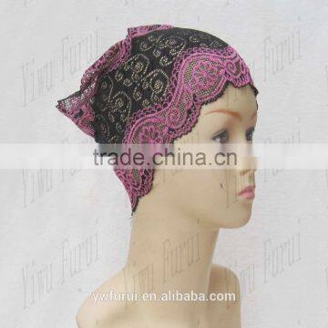 Wholesale fashion lace hijab tube caps for muslim ladies