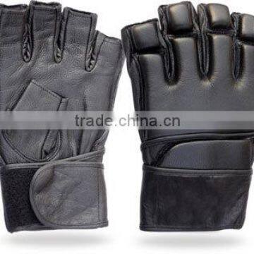 Half Finger Grappling Gloves Made of Genuine Leather