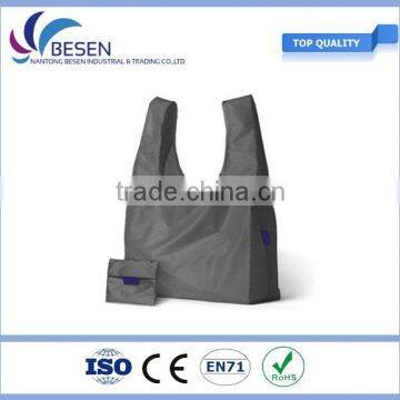 Grey Colour Foldable Standard Size polyester Shopping Bag