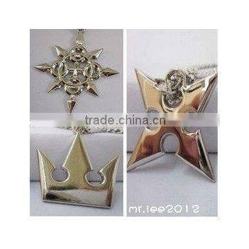 2013 3pcs Kingdom Hearts Sora Crown & Roxas Cross Necklaces New