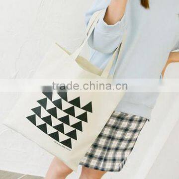 Korean Original Simple Letter Small Fresh Cotton Shopping Bag,canvas Shopping Bag photo-4