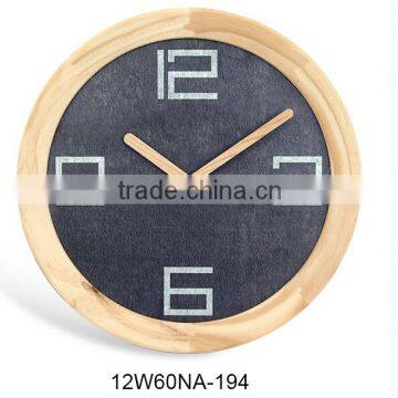 Real wood exclusive wooden wall clock for gift and household items