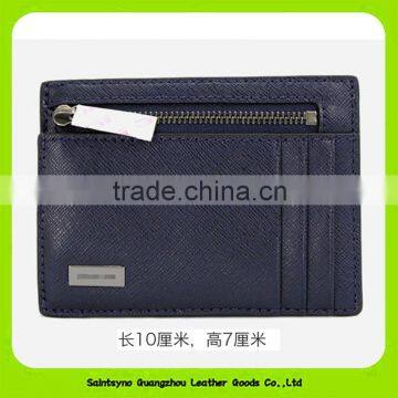 16462 Custom personalized black leather card holder
