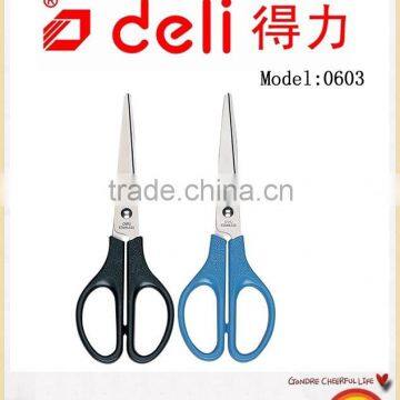 Deli Stainless steel Scissors for Office Supplies , with plastic handle