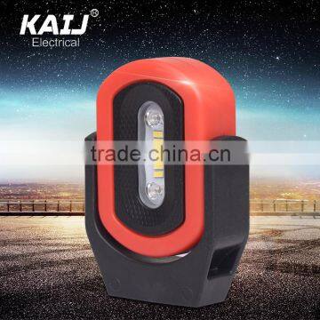 Rechargeable LED work lamp with red and blue warning light and SOS function