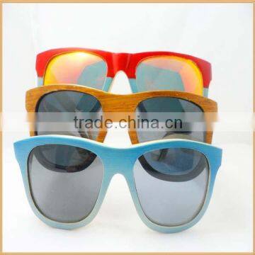 hot selling wood sunglassess100% Recyclable Bamboo made polarized colorful bamboo sunglasses natural bamboo eyewear