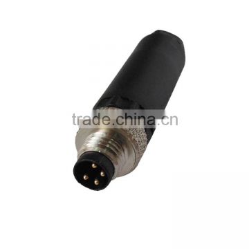 IP67 m8 4 pin assembly plug waterproof connector screw type