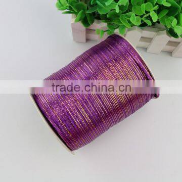 Top Quality Promotional 3mm Satin Ribbon With Golden Edges photo-2