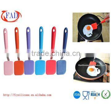 Useful Names of Silicone Kitchen Utensils Turner with Stainless Steel Connection