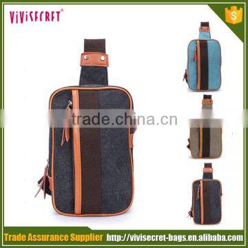 Vivisecret Fashion Style Men Top Quality Canvas Shoulder Bag photo-3