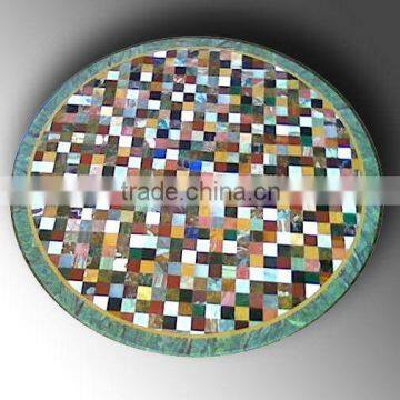 Marble Inlay Flooring , Marble Medallion , Stone Mosaic Medallion